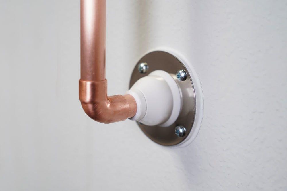 Pipetite Grommet on Copper Pipe